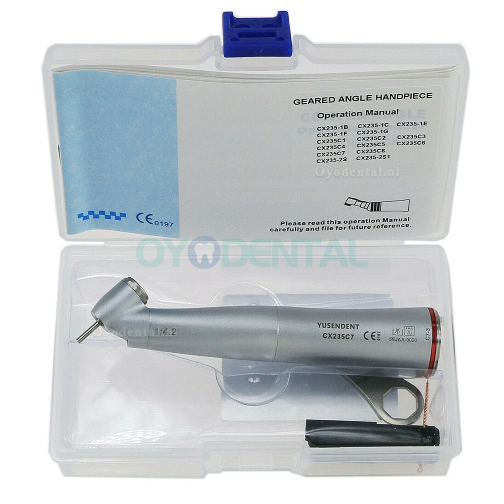 COXO YUSENDENT Dental 1: 4.2 Toenemende LED-glasvezel 45 °chirurgie Contra-hoekhandstuk