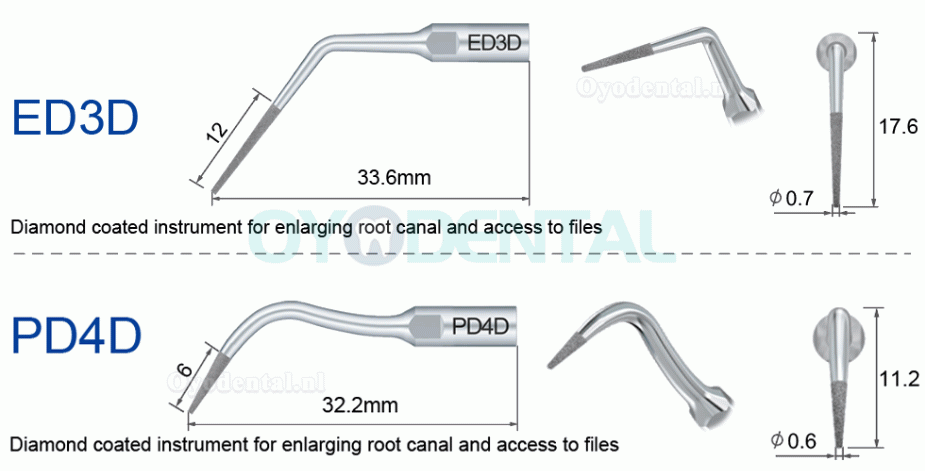 10Pcs Refine Ultrasoon tips E3D E4D E5D E10D E11D E12D E14D E15D compatibel met Woodpecker EMS