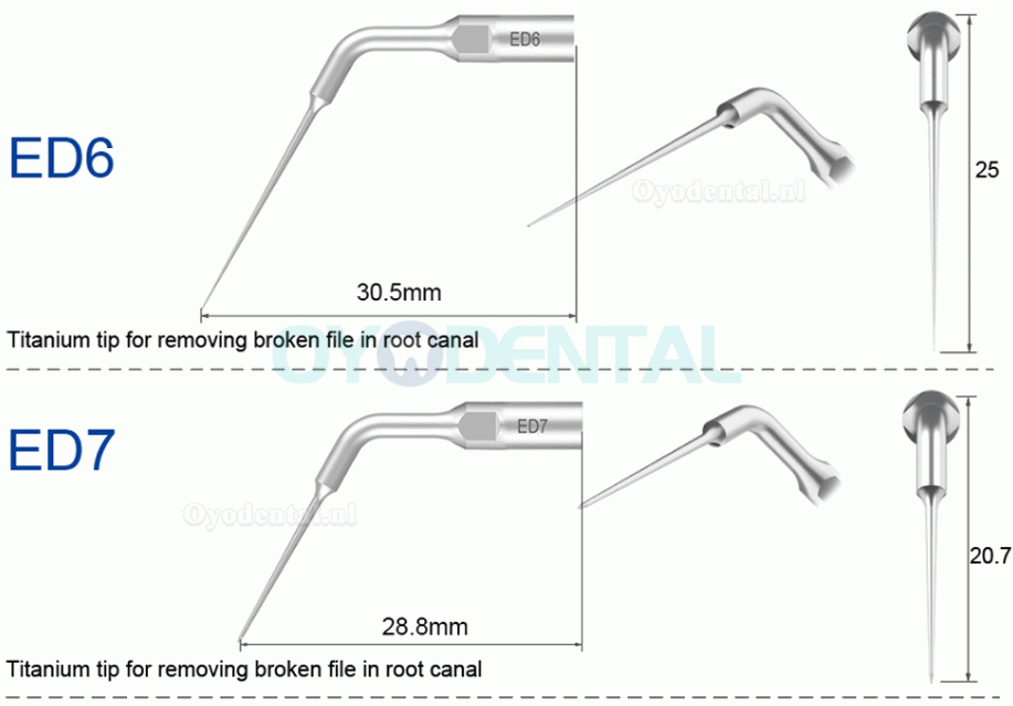 10Pcs Refine Ultrasoon tips E3D E4D E5D E10D E11D E12D E14D E15D compatibel met Woodpecker EMS