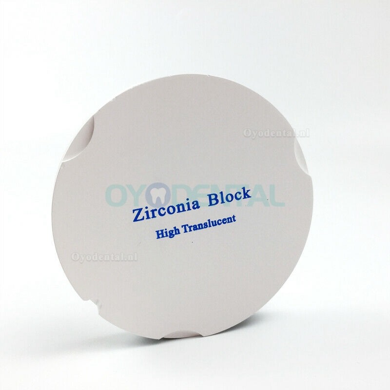 Tandheelkundige Zirconia keramische blokken materiaal voor ZirkonZahn-systeem OD95mm ST/HT