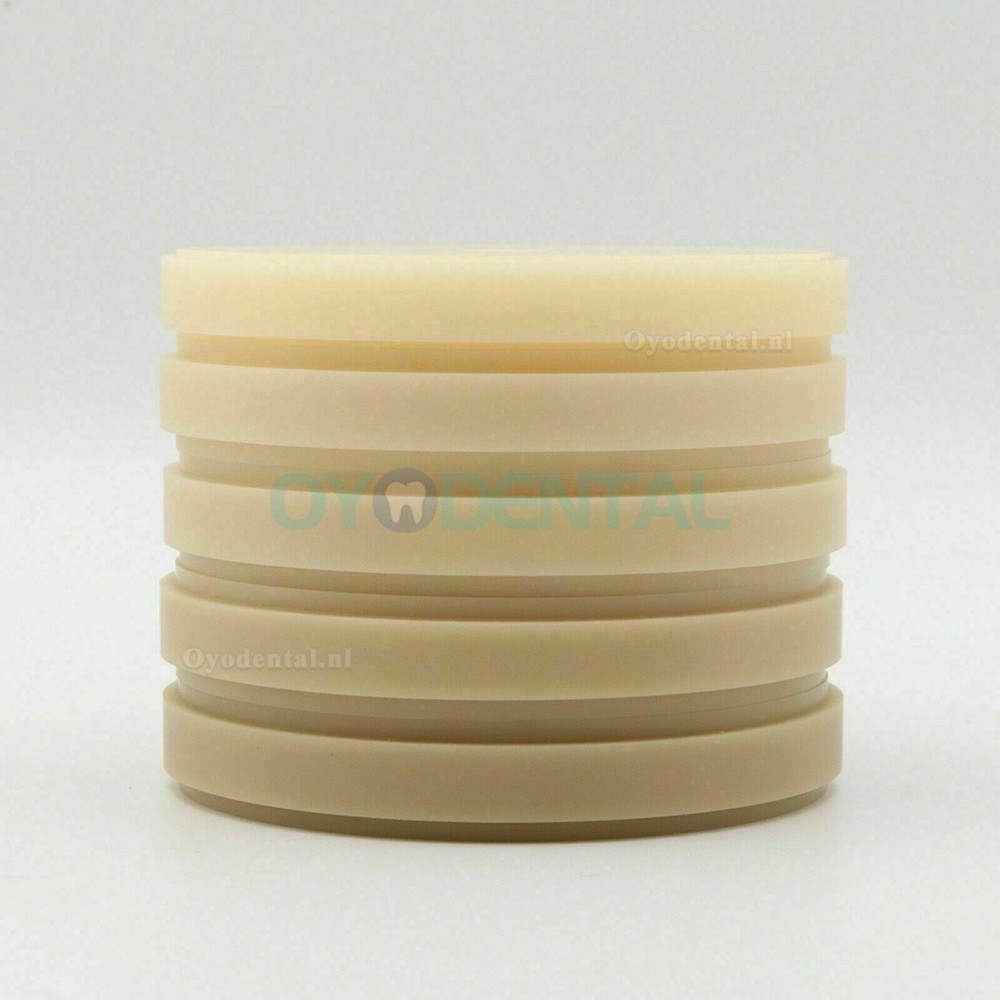 5 PCS Dental Lab CAD CAM PMMA Blokken PMMA-schijven Fit Wieland Systeem OD98 * 18mm