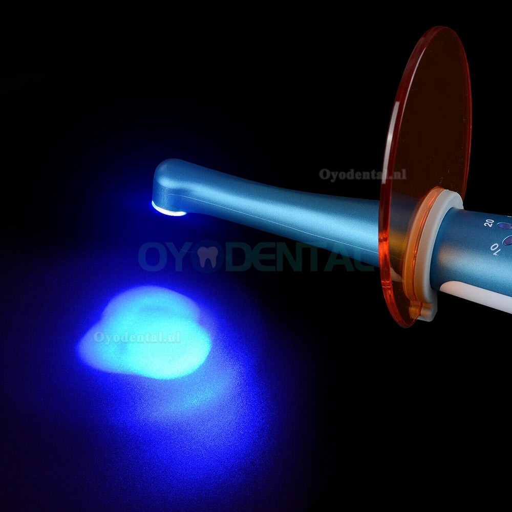 Tandheelkundige 1 seconde uithardende draadloze LED-uithardingslamp met 7 lenzen 2500MW/c㎡